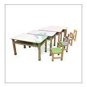 YA-046-01彩邊桌+YA-048-01七代椅-綠